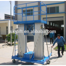 Mobile electric aluminum mast ladder order picker lift